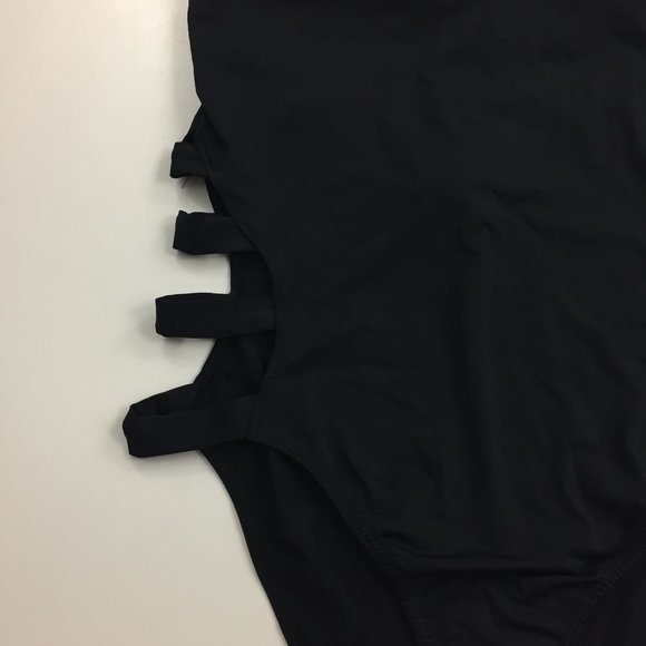 NWT AX ARMANI EXCHANGE Cut Out Sides One Piece - Picture 4 of 6